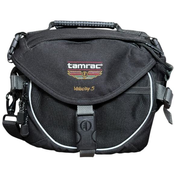 TAMRAC 5745 Velocity 5 Camera Bag Case Padded Shoulder Strap Black DSLR‎ - Picture 1 of 12